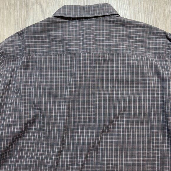 Vince‎ Men's 100% Cotton Button Military Shirt Large Plaid - Picture 10 of 11